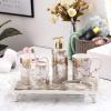 Ceramic Bathroom Kit Toiletries Set Mouthwash Cup Supplies Gifts view 3