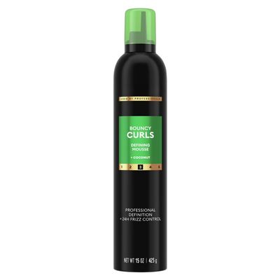 Bouncy Curls Hair Mousse for Curls and Waves  Lightweight Styling Foam to Help Define and Control Frizz  Flexible Hold for Daily Styling  15 oz