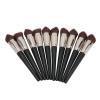 10pcs Oblique Concealer Brush Soft Fiber Hair Ergonomic Flexible Makeup Foundation Brush Cosmetic Tool for Professional Makeup Artists and Women Synthetic Fiber 10 Brushes view 3