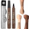 2PC Microblading Eyebrow Pencil Waterproof & Ultra-Fine Tip - Eyebrow Pen for Natural Hair-Like Strokes, Brow Pencil with Smudge-Proof Long Lasting Formula for All-Day Wear view 1