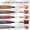 2PC Microblading Eyebrow Pencil Waterproof & Ultra-Fine Tip - Eyebrow Pen for Natural Hair-Like Strokes, Brow Pencil with Smudge-Proof Long Lasting Formula for All-Day Wear view 3