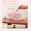 Apptmant Handbag for Women's Bag, Petition Makeup Bag, Travel Bag, Petition Makeup Bag, For Toiletries & Brushes Large Capacity With Compartments (PINK) view 4