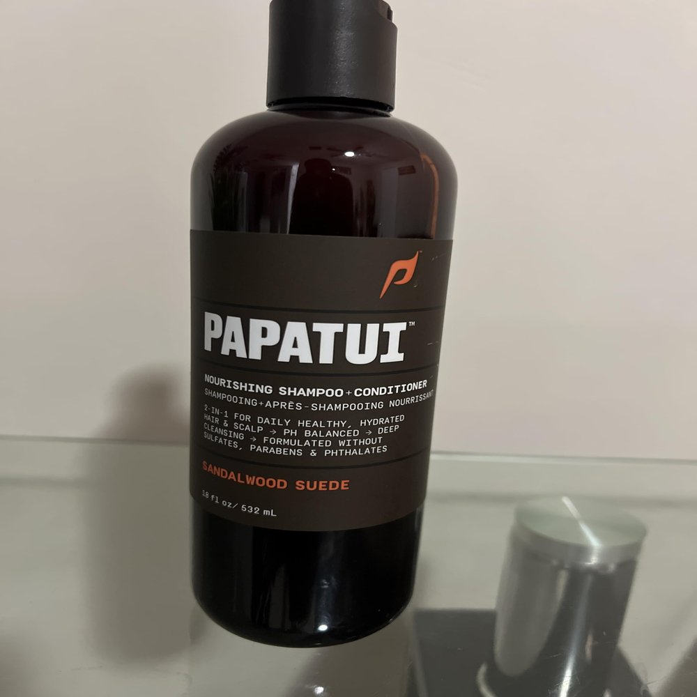PAPATUI Nourishing Shampoo + Conditioner, Sandalwood Suede Scent, Daily Healthy Hair, 532 mL