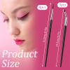 13 Pcs Thin Eyeliner Brush, 5Pcs Fine Point and 8Pcs Bent Eyeliner Brushes Portable Precision Gel Eye Liner Brush for Women view 2