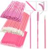 300 Pack Disposable Spoolies Brushes Sets Mascara Wand Lip Brushes Cotton Swab for Eyebrow Eyelash Extension Tattoo Lipstick Applicator view 1