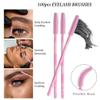 300 Pack Disposable Spoolies Brushes Sets Mascara Wand Lip Brushes Cotton Swab for Eyebrow Eyelash Extension Tattoo Lipstick Applicator view 3
