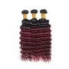 GLSMOSNW 1B/99j Human Hair 1b Burgundy Deep Wave Bundles 12 14 16 Inch view 3