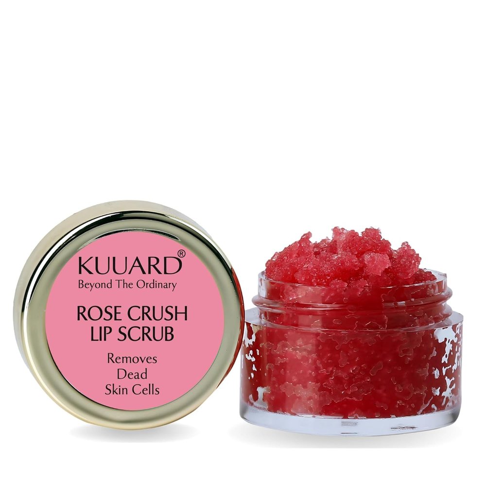 BEMT Rose Crush Lip Scrub with Crushed Rose Petals & Mango Seed Butter  Exfoliating & Moisturizing Lip Care, Softens & Smooths Lips, 15g
