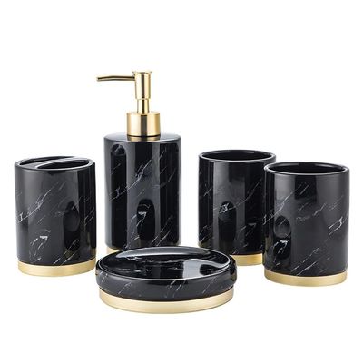 Ceramic Bathroom Toiletries Set Marble Accessories