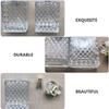 SEWACC Glass Square Perfume Bottle Refillable Cosmetic Spray Container with Fine Mist Sprayer Atomizer for Travel Outdoor and Business Use view 4
