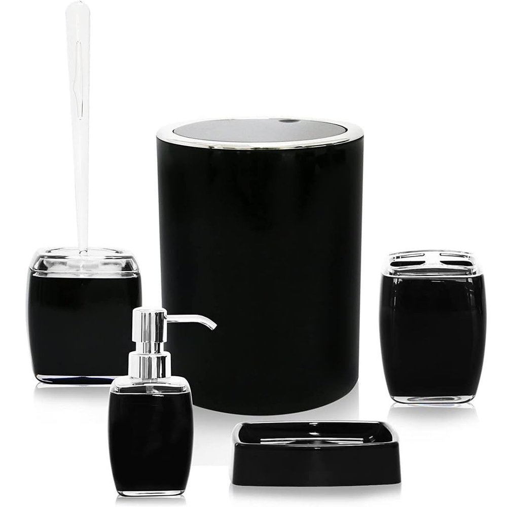 Bathroom Set Family Decoration Soap Dispenser Lotion Bottle Trash Can