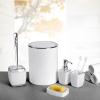 Bathroom Set Family Decoration Soap Dispenser Lotion Bottle Trash Can view 2