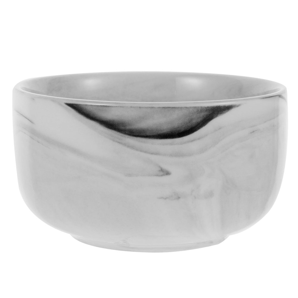 SEWACC Natural Marble Shaving Bowl for Men Lightweight Porcelain Shave Container Compact Travel Barber Soap Dish for Rich Lather and Comfortable Use