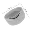 SEWACC Natural Marble Shaving Bowl for Men Lightweight Porcelain Shave Container Compact Travel Barber Soap Dish for Rich Lather and Comfortable Use view 2