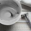 SEWACC Natural Marble Shaving Bowl for Men Lightweight Porcelain Shave Container Compact Travel Barber Soap Dish for Rich Lather and Comfortable Use view 4
