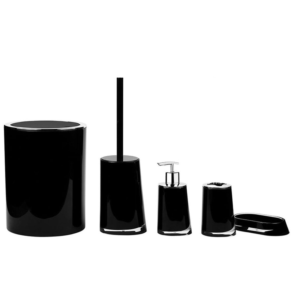 Bathroom Kit Trash Can Toilet Brush Toothbrush Cup Holder Soap Box Dispenser