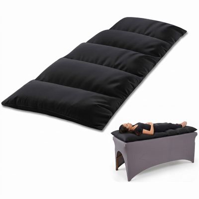 AceOrbit Lash Bed Cushion for Massage Table 72''x 24'' x 5'' Spa Bed Topper Foam Pillow for Table Soft Pad Lash Cushion Cover Foldable Soft Foam Black 5-Pillow Designs