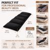 AceOrbit Lash Bed Cushion for Massage Table 72''x 24'' x 5'' Spa Bed Topper Foam Pillow for Table Soft Pad Lash Cushion Cover Foldable Soft Foam Black 5-Pillow Designs view 3