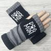 AZHOUQIBD Autumn and Winter Warm Half Finger Gloves view 3