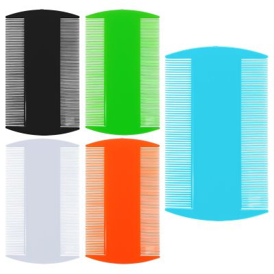 3.5" Double-Sided Pocket Comb, 5 Packs Mustache 2 Sides Combs, Dandruff Removal Hair Combs for Men's Beard Mustache Detangling Knots Hair Free, 5 Color