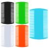 3.5" Double-Sided Pocket Comb, 5 Packs Mustache 2 Sides Combs, Dandruff Removal Hair Combs for Men's Beard Mustache Detangling Knots Hair Free, 5 Color view 1