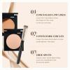Under Eye Concealer - Colour Corrector, Pink Concealers For Dark Circles, Concealer Brush For Colour Correctors Dark Circles, Effectively Covering Darks Circles, Light To Medium Skin Tone (#3, 15g) view 3