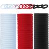 100PCS Black Hair Ties for Women Girls, Seamless Thick Red Hair Band, Elastic Hair Ties No Damage Ponytail Holder (3-color 100pcs) view 1