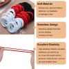 100PCS Black Hair Ties for Women Girls, Seamless Thick Red Hair Band, Elastic Hair Ties No Damage Ponytail Holder (3-color 100pcs) view 3