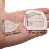 2-Piece Teardrop Eyebrow Mapping Ruler, Acrylic 2-in-1 Brow Stencil & Eyeliner Guide Tool for Microblading, Permanent Makeup & Daily Use for Professionals & Beginners view 2