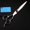 4 Packs Pet Grooming Scissors Straight Cut Curved Scissors Set Hairdressing Scissors 7.0 Inch CurvedShear view 2