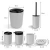 Bathroom Kit Hotel Guest House Storage Toothbrush Holder Washing Six-piece Set view 3