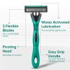 Comfycheer 50 count Disposable Razors Blades for Men,3-Blade Razors view 3