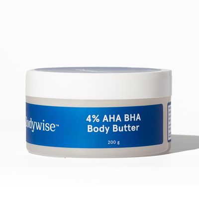 B.e Bo.dywise 4% AHA BHA Shea Body Butter | 200g | With 48 hours of Intense Moisturization | For smooth and radiant skin