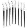 8 Pcs Eyeliner Brushes Fine Point Liner Brush Makeup Brushes Portable for Beauty Eye Liner Tool Accurately Apply Gel Elbows Straight Heads view 1