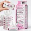 mivida Hypoallergenic Mini Makeup Remover Wipes Travel Size With Vitamin E, 80ct (810), Dermatologist Tested & Clinically Tested Makeup Wipes, 10 Packs view 1
