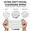 mivida Hypoallergenic Mini Makeup Remover Wipes Travel Size With Vitamin E, 80ct (810), Dermatologist Tested & Clinically Tested Makeup Wipes, 10 Packs view 4