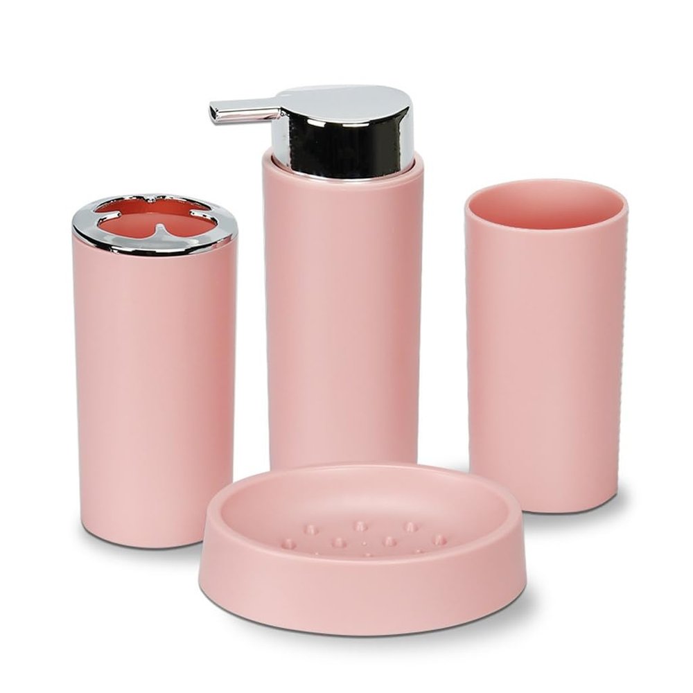 Bathroom Wash Set Mouthwash Cup Toothbrush Holder Soap Box Four-Piece
