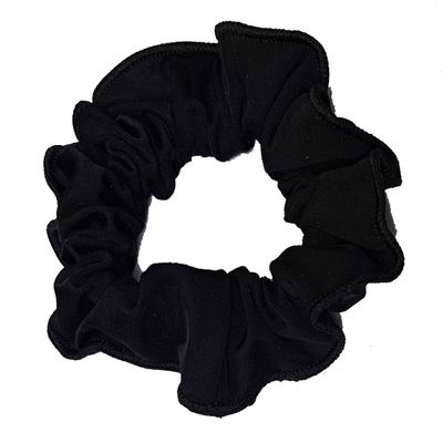 Snowflake Designs Matte Sportivo Hair Scrunchie - Black
