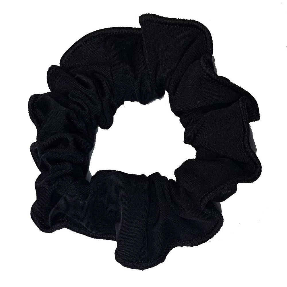 Snowflake Designs Matte Sportivo Hair Scrunchie - Black