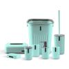 Hotel Home Bathroom Wash Pattern Eight-piece Solid Color Supplies Set view 1