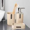 Bathroom Toiletries Set Table Soap Dish Gargle Cup Lotion Bottle Four-piece view 3