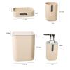 Bathroom Toiletries Set Table Soap Dish Gargle Cup Lotion Bottle Four-piece view 4