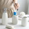 Bathroom Supplies Brushing Cup Wash Lotion Bottle Kit Five-piece Set view 3