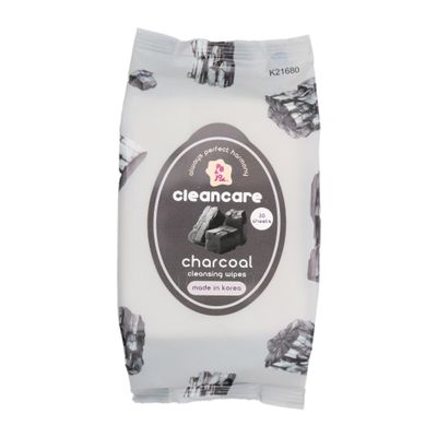 PB & JAY Cleancare Cleansing Wipes 30 Count Makeup Remover for Deep Clean & Fresh Skin Hydrating Korean Face Wipes for Sensitive Skin (Charcoal)