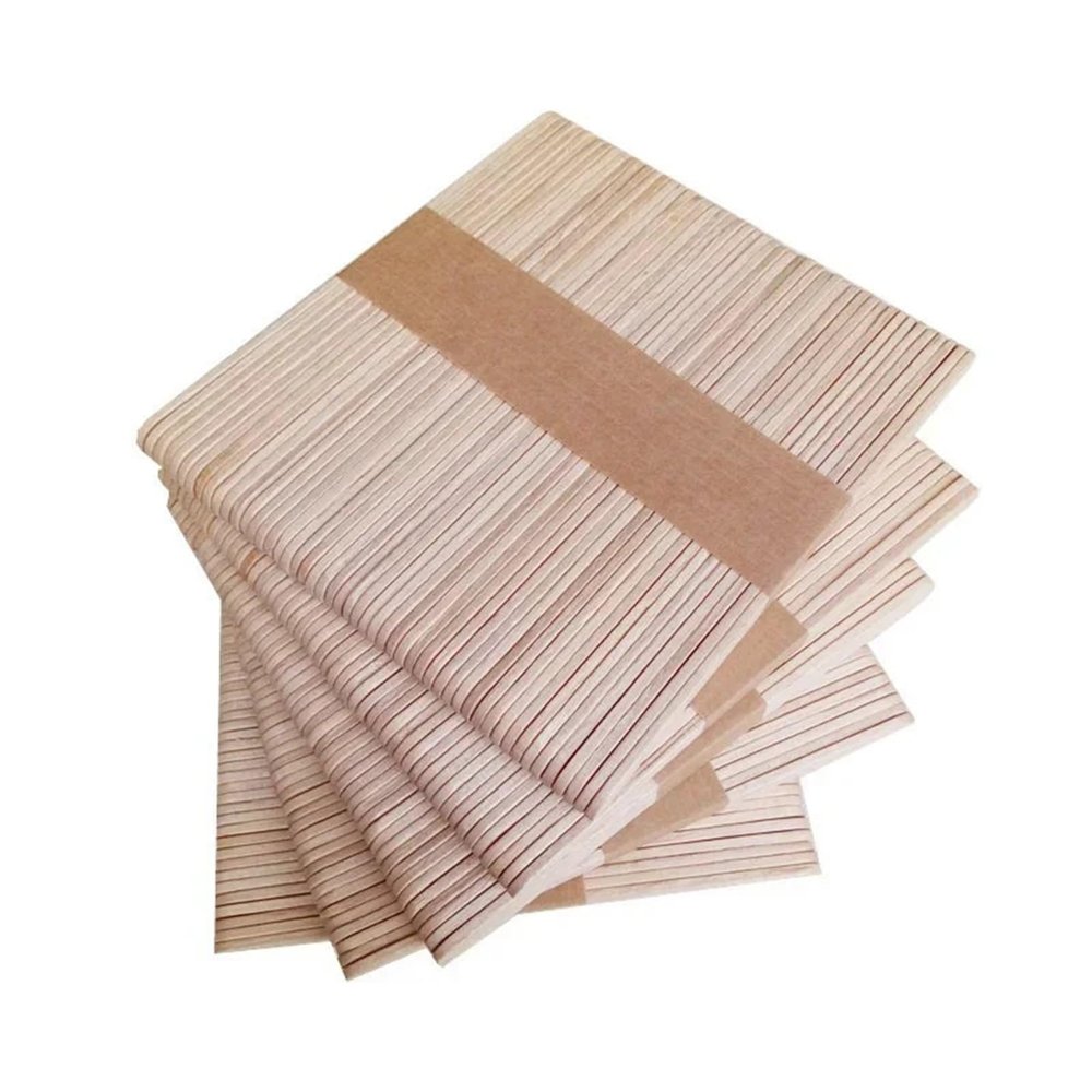 Wooden Wax Sticks 500PC Disposable Waxing Wooden Tongue Depressor Body Hair Removal Stick Tongue Depressor Wooden Spatulas Body Wax Waxing