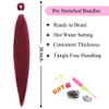 Boho Braiding Hair Pre stretched 26 Inch Deep Wave Crochet Boho Braids 5 Packs Synthetic Ez Braid Knotless Bug view 2