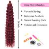 Boho Braiding Hair Pre stretched 26 Inch Deep Wave Crochet Boho Braids 5 Packs Synthetic Ez Braid Knotless Bug view 3