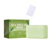 3PCS Tea Tree Oil Soap Bar for Men & Women, Deep Cleansing, Soothing for Dry Skin, Body Odor Care, Exfoliates & Firms Skin view 1