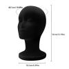 Wig Heads Styrofoam 2 Pack, Foam Heads for Wigs, Mannequin Headset Wig Display Stand Display Hair, Halloween Props, Hats and Hairpieces, Mask for Home, Salon and Travel (1 pack C-Black) view 3
