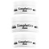 Simpletics Hair Clay for Men (Vanilla Scent)  Natural 6 Ingredient Matte Styling Clay with Beeswax & Coconut Oil  Strong Hold, Water Based, Non-Greasy  Adds Texture & Volume  2oz (3 Pack) view 1